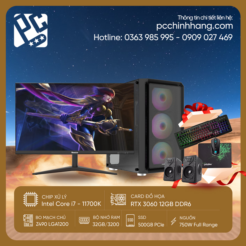 PC Gaming i7 Gen 11 PCGI711K