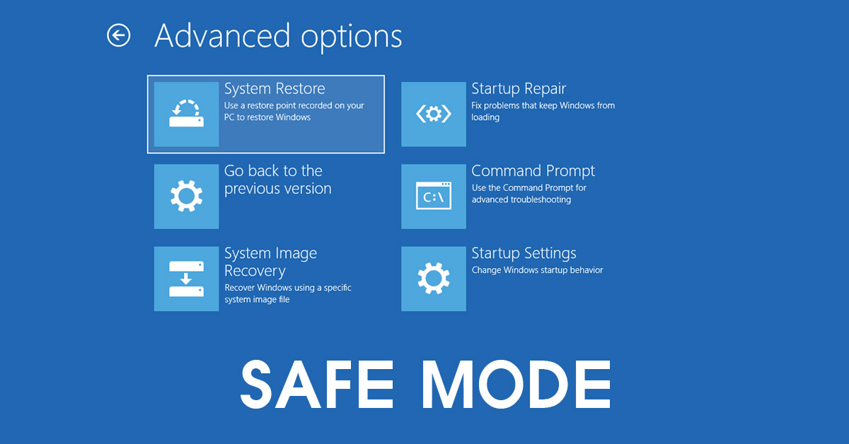 Khởi động lại ở chế độ Safe Mode