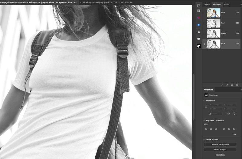 Ẩn lớp logo và chuyển đến bảng điều khiển kênh