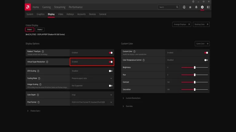 Cách bật Supersampling trên thẻ AMD