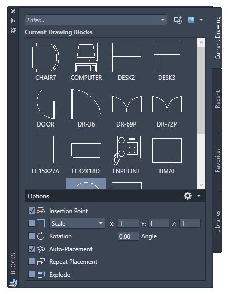 Cách chèn một khối trong autocad