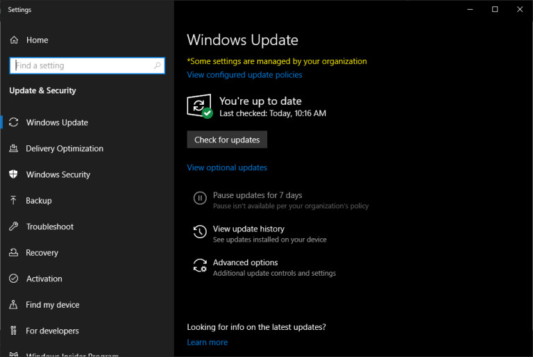 Cập nhật hệ thống