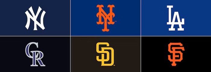 Chữ lồng của các logo bòng chày