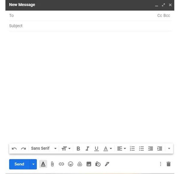 Cửa sổ soạn thư của Gmail