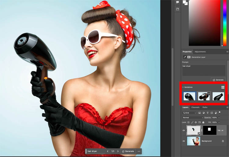 Các biến thể được tạo bởi Generate