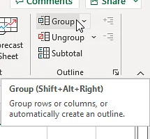 Đến nhóm outline