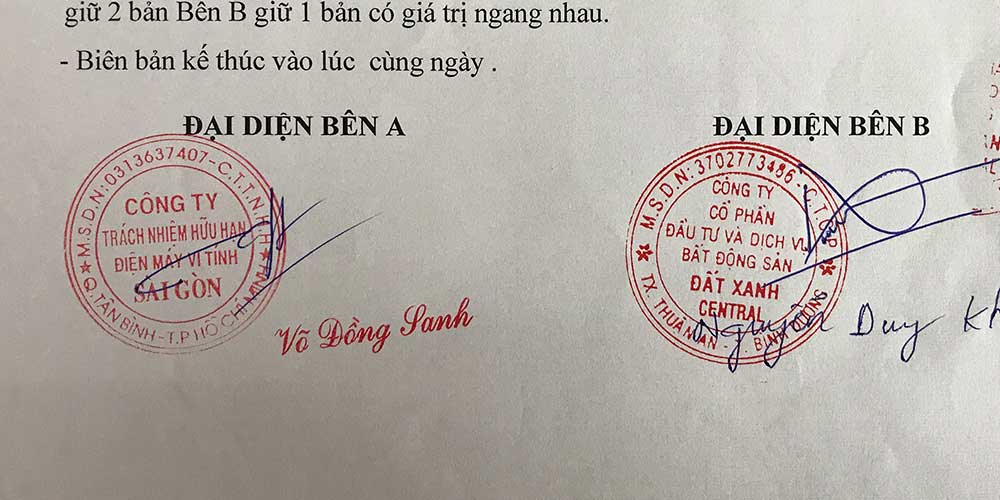 Đối tác BĐS Đất Xanh Central