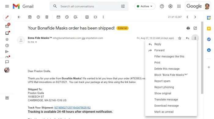 Gmail có nhiều tùy chọn