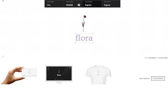 Giao diện của Squarespace