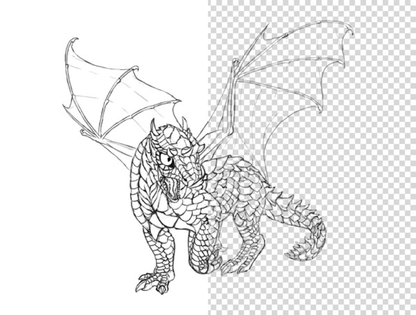 kết quả xóa nền trắng trong Photoshop