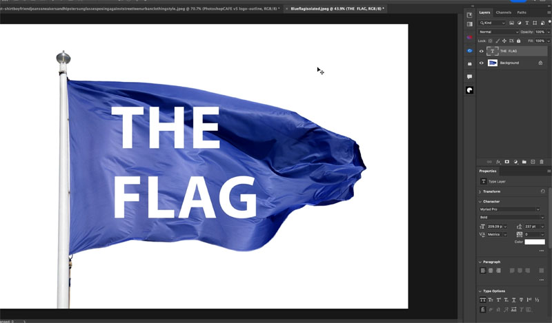 Làm cong văn bản