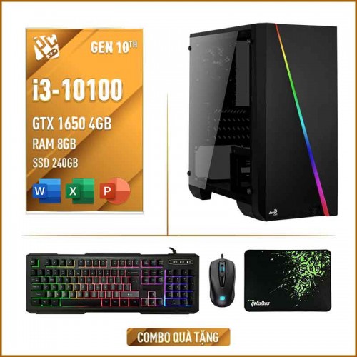 Máy tính văn phòng gen 10 core i3 08