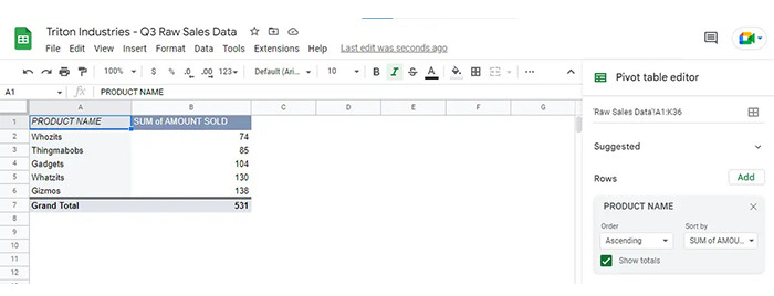 Menu thay đổi lệnh thả xuống