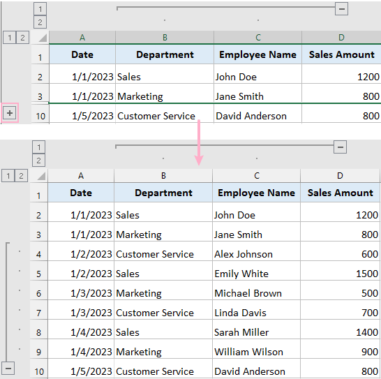 Nhấn vào dấu cộng