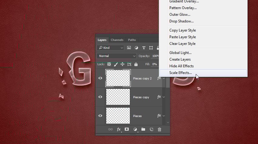 Nhấp chuột phải vào biểu tượng fx