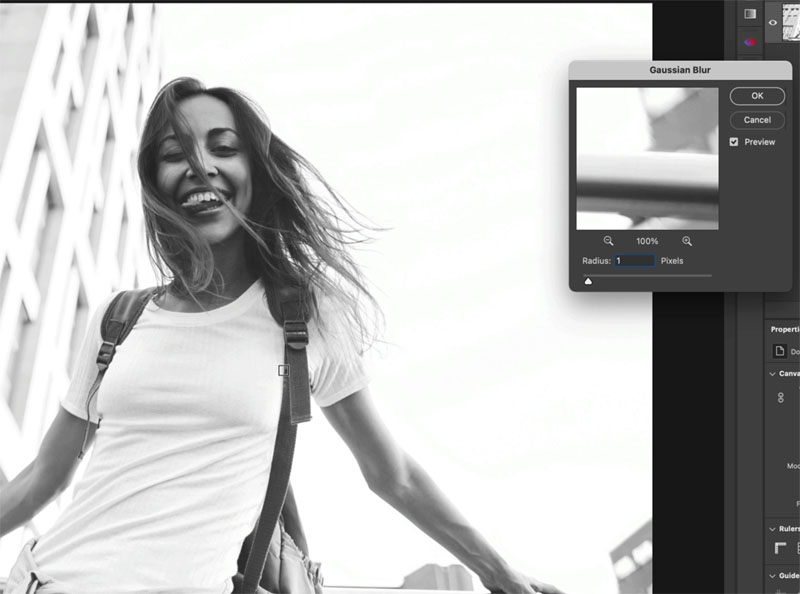 Nhấp vào tài liệu mới và thêm mờ