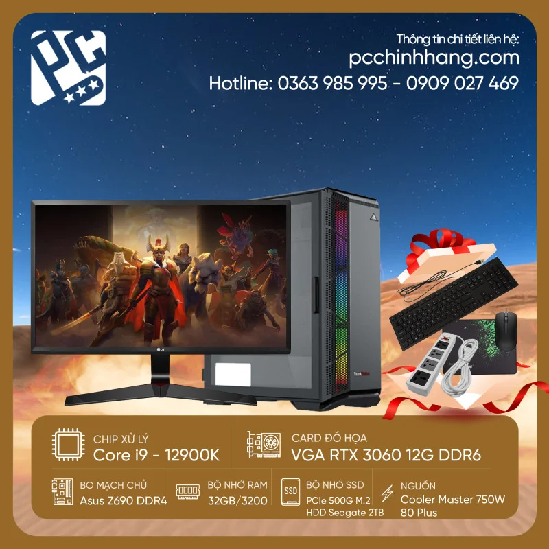 PC Gaming i9 Gen 12 PCGI912K