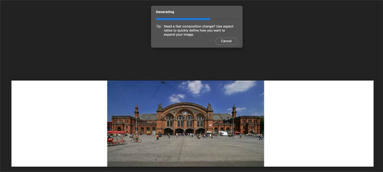 Công cụ Generate đang chạy