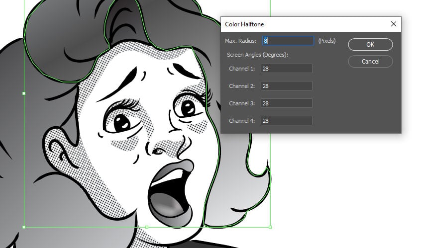 Điều chỉnh vùng tóc