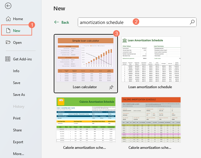 Tạo lịch khấu hao bằng mẫu Excel