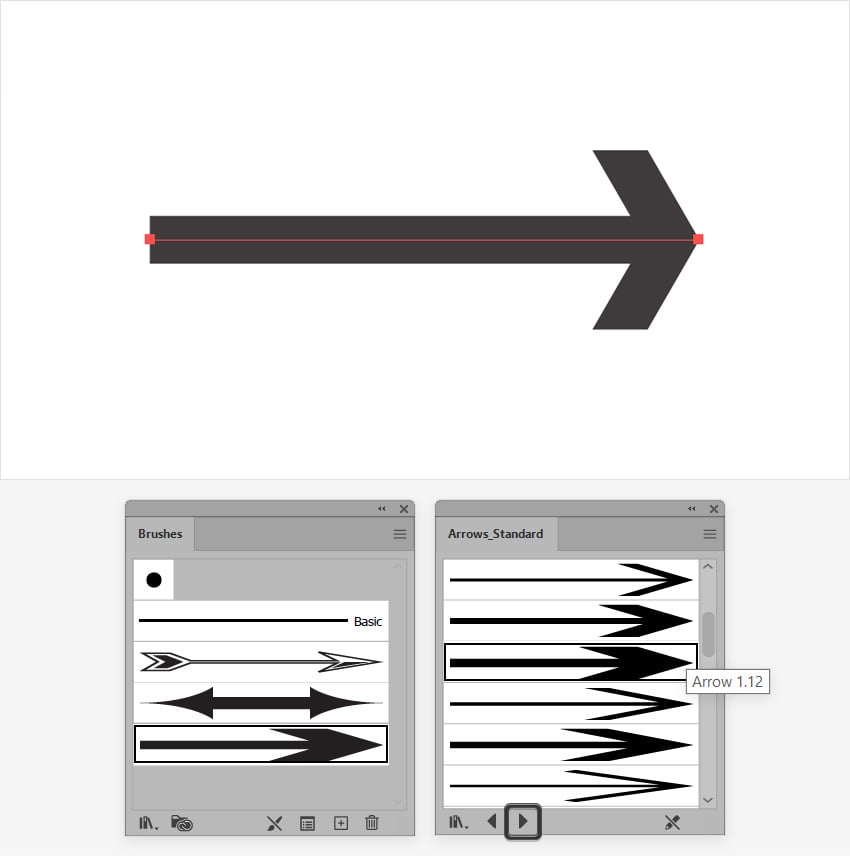 Brush mũi tên trong Arrows_Special