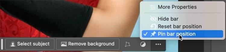 điều chỉnh vị trí Pin bar