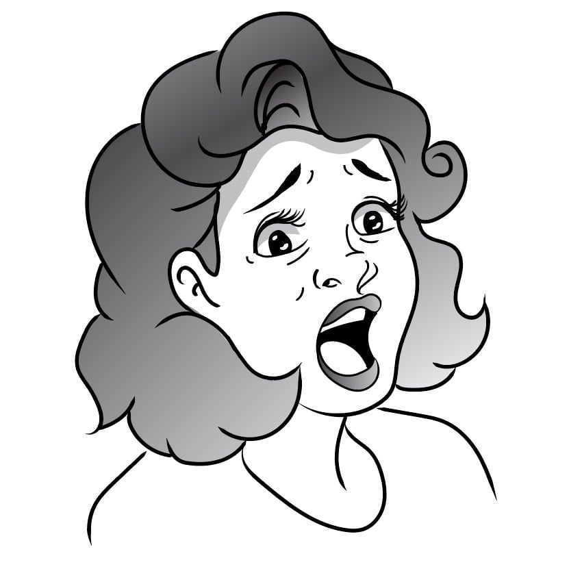 Kết quả sau khi tô màu cho vùng tóc và môi