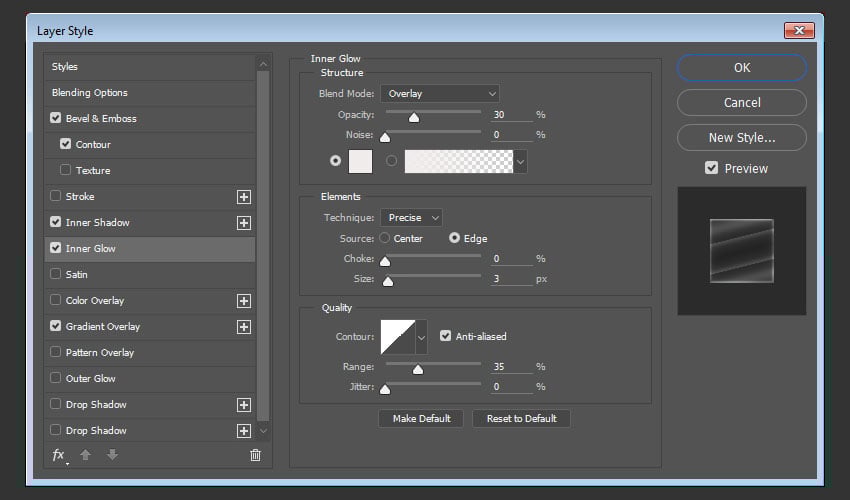 Thêm một Inner Glow