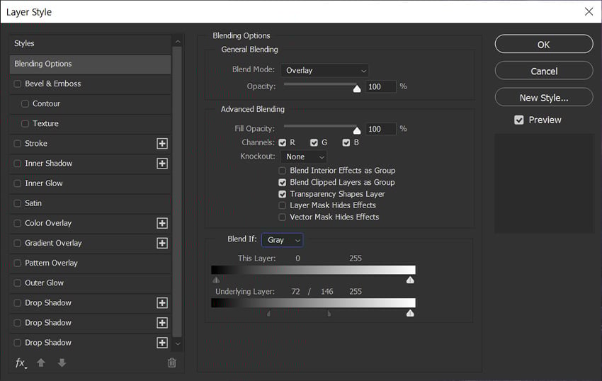 Thêm 1 lớp được đặt Overlay