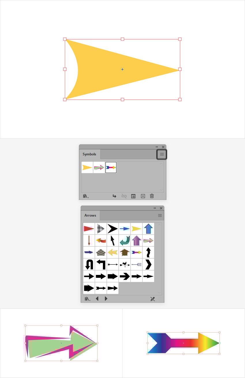 Thêm mũi tên trong illustrator