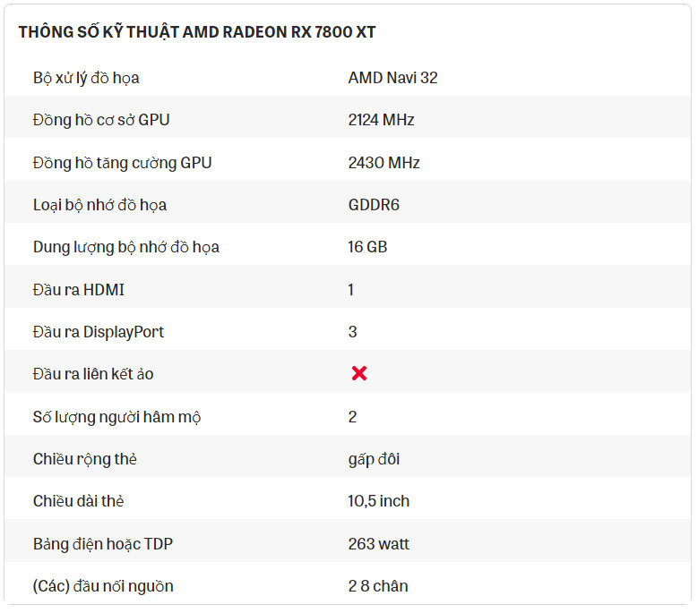 Thông số kỹ thuật