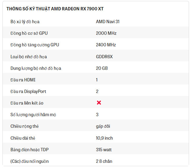 Thông số kỹ thuật