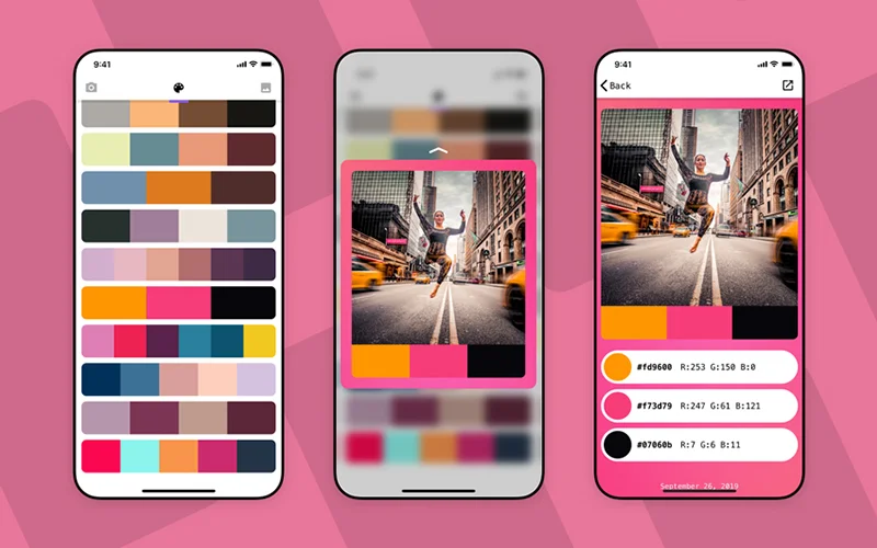 Ứng dụng tạo bảng màu trên điện thoại