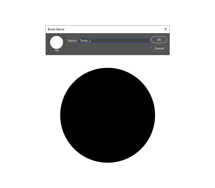 Xác định lớp hình elip này làm cọ vẽ và đặt tên